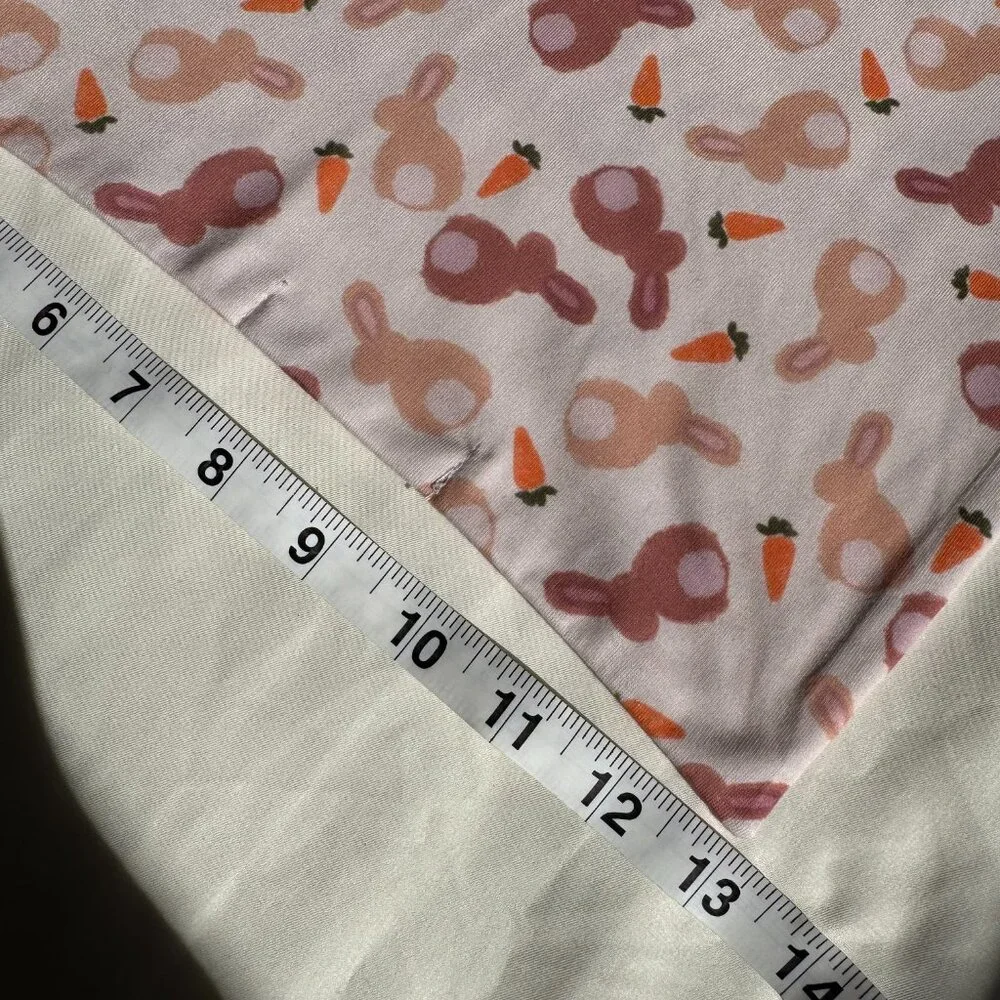 NWT Loic by Design Bunnies & Carrots Pattern Easter Dog Bandana, Light Pink, M